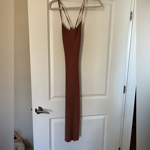 Abercrombie lace up midi dress- small TALL length - Picture 2 of 5
